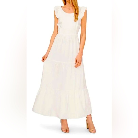 CeCe Dresses & Skirts - CeCe Women’s Sleeveless ruffle maxi dress Sz XL